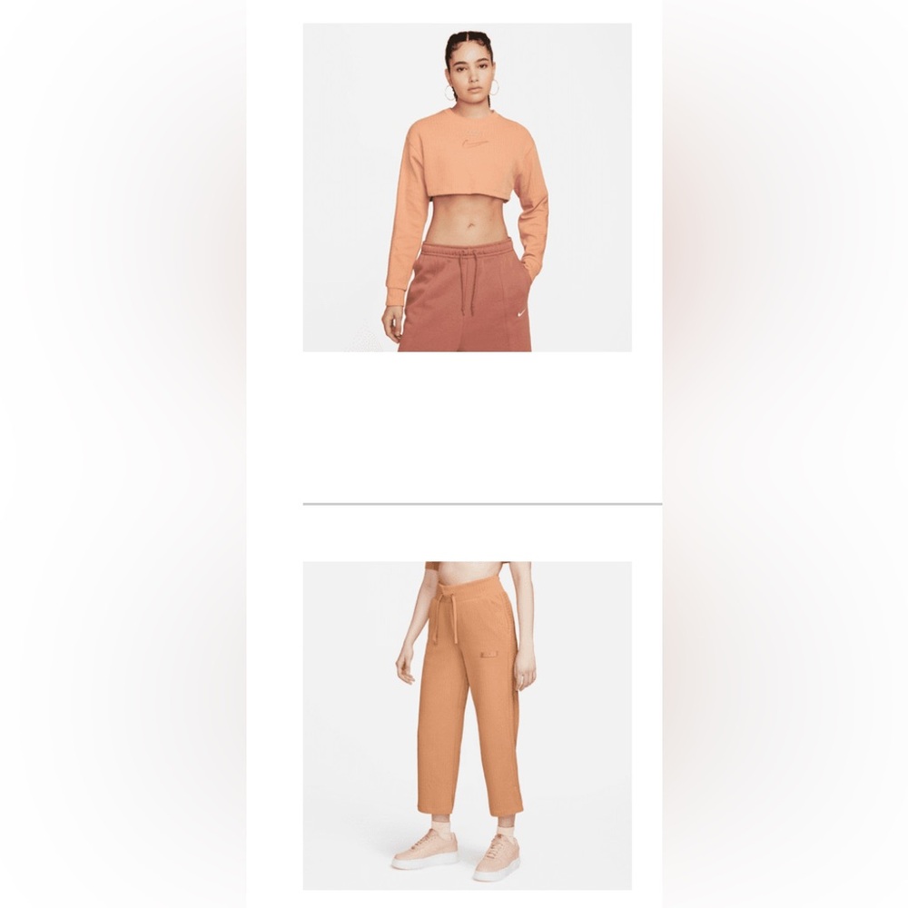 Nike Women's Cropped Sweater and Joggers Set